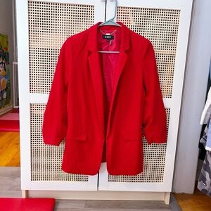 DKNY Bold Red Women's Blazer
